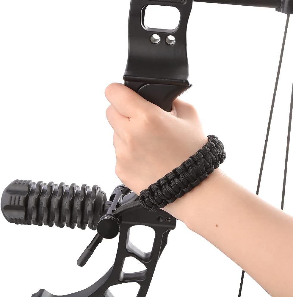ZSHJGJR Archery Bow Wrist Sling Braided Archery Adjustable Bow Strap Wrist Sling For Compound Bow Hunting Shooting