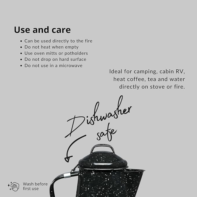 Granite Ware Coffee Boiler Set -Enameled Steel Coffee Boiler (1 pc)