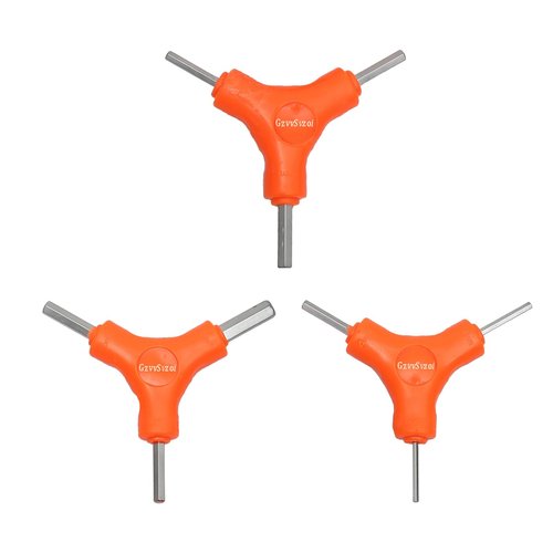 GzvvSvzoi Bicycle Hex Wrench Tool, 3-Way Y Allen Bike Torque Spanner Internal Hex Cycling Repair Tool (Size 2.5, 3, 4, 5, 6, 8 MM)
