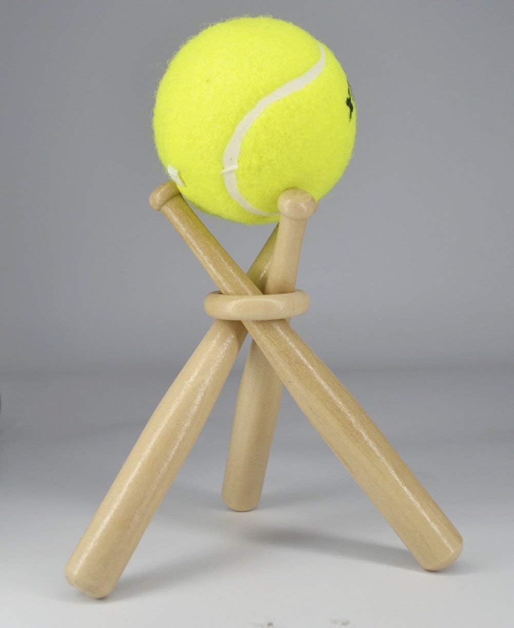 Wooden Baseball Display Stand Holder