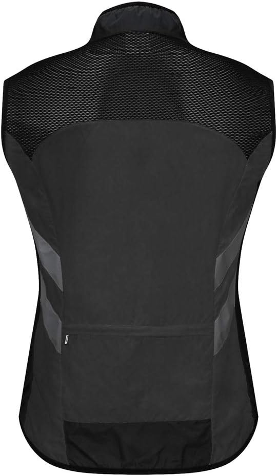 WOSAWE Men's High Visibility Cycling Wind Jacket Water Resistance Reflective Windbreaker