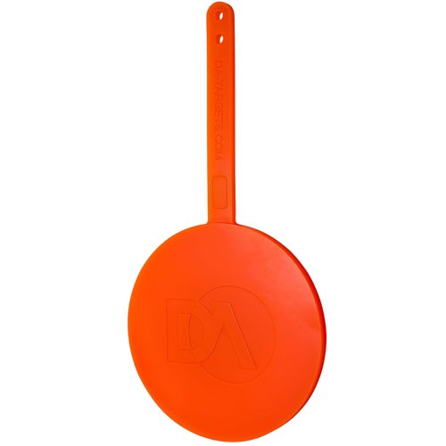 DA Targets 6” Self-Healing Targets for Shooting - Bright Fluorescent Orange - Safe Ricochet-Free Design - for Rifle, Pistol, Handgun - Indoor, Outdoor Use - Perfect for Gun Range Practice