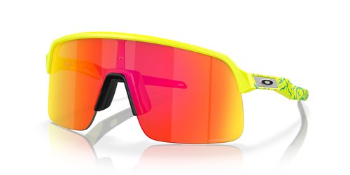 Oakley Men's OO9463 Sutro Lite Rectangular Sunglasses, Inner Spark Matte Tennis Ball Yellow/Prizm Ruby, 39 mm