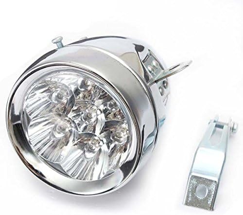 Vintage Retro Bicycle Bike Front Light Lamp 7 LED Fixie Headlight with Bracket