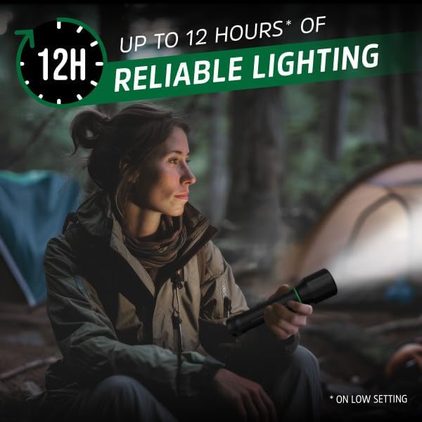 Energizer X3500 LED Rechargeable Flashlight, Powerful 3500 Lumen Flash Light, IPX4 Water Resistant, Excellent Emergency Power Outage Light