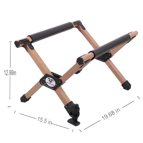 JUNGLELAND Portable Cooler Stand for Camping,Fishing,Outdoor Picnic ,Light Weight Folding Frame Wood Grain Color