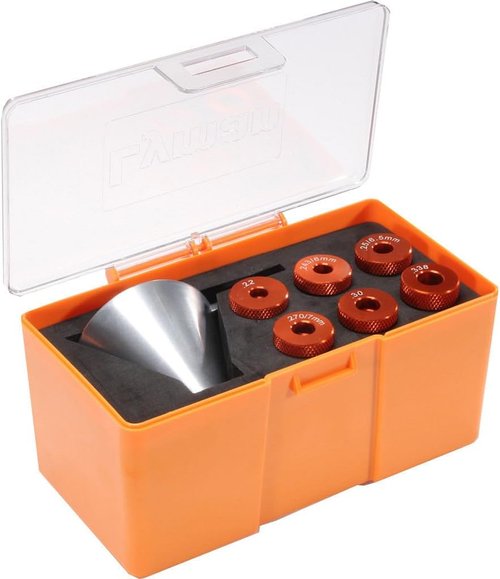 Lyman Products Brass Smith Pro Powder Funnel System, 5, Orange