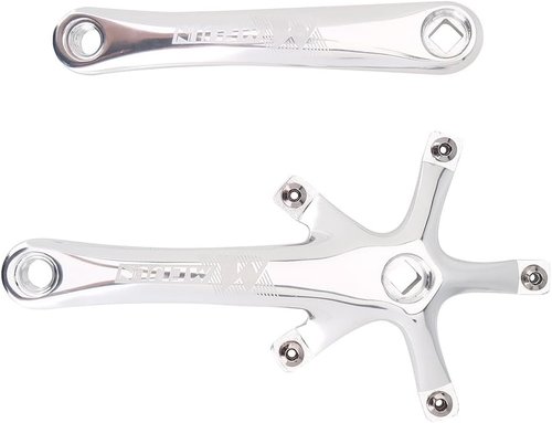 Bike Crankset, Bike Crank Arm Set, Aluminium Alloy Bike Single Speed Crankset, Left and Right Crank Arms Repair Parts for Mountain Bike, Road Bike (1 Pair)