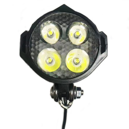 Ebike Headlight 36V-48V Super Bright LED Light for Electric Bike Scooter Mountain Bike Light for Night Riding Waterproof (2-pin Female)
