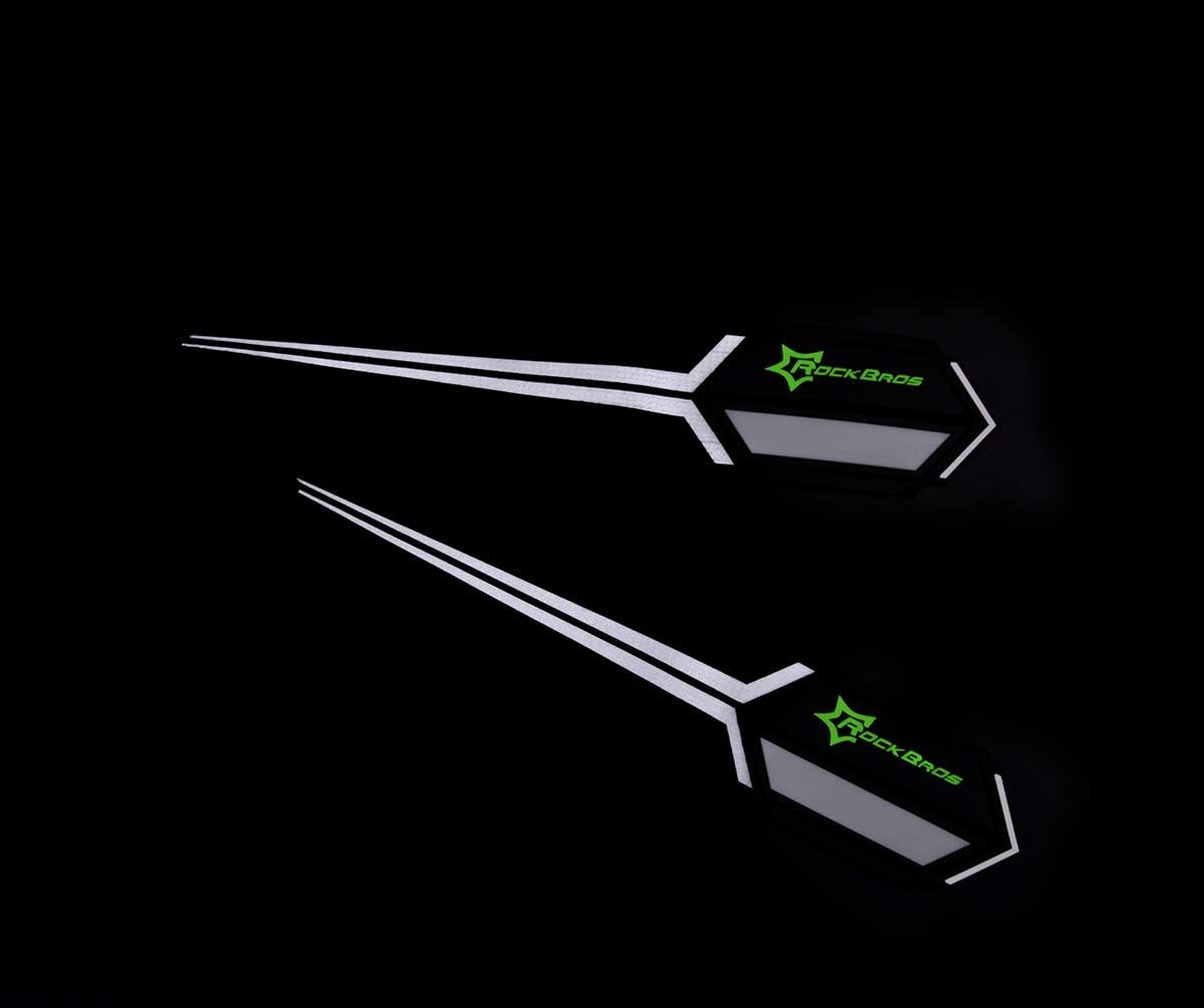 ROCKBROS Bike Pants Strap Bicycle Cycling Pants Cuff Band Reflective Wrist Ankle Bands for Outdoor Sports(2 PCS) Black Silver
