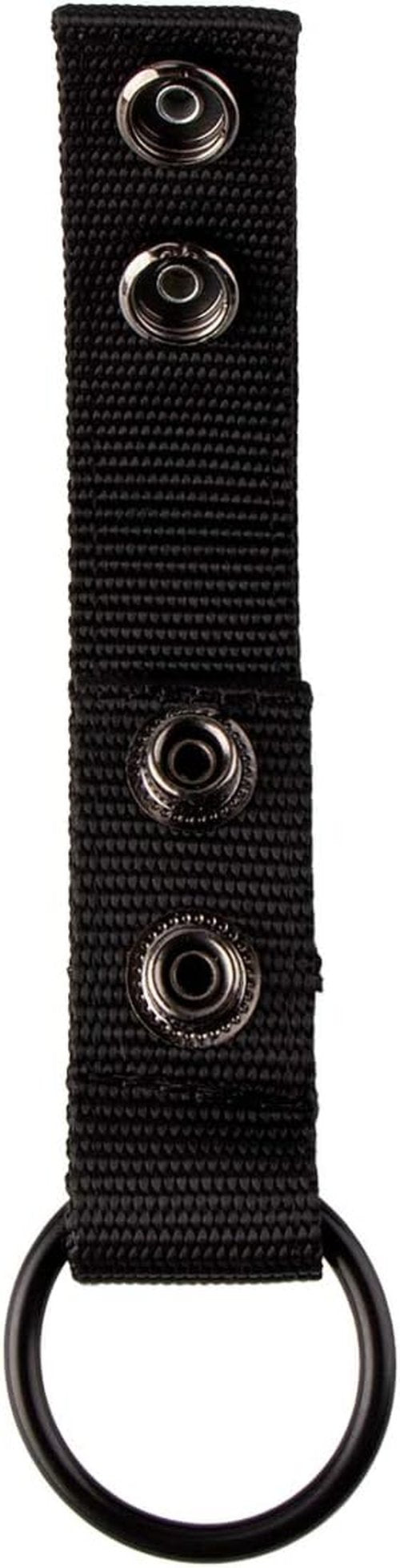IronSeals 2 Pack Black Nylon Belt Keeper, Belt Keeper with Key Holder