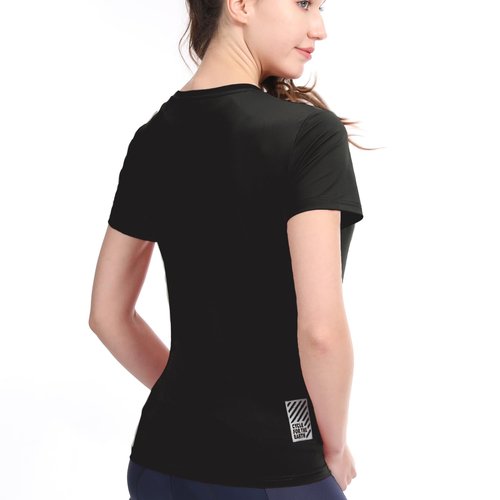 Wulbike Women Shirt Runing Quick Dry Athletic Gym Active T-Shirt Moisture Wicking Top UPF 50+ SPF Sun Protective