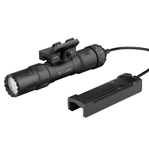 OLIGHT Odin S 1500 Lumens MLOK Rail Mounted Weaponlight Rechargeable Tactical Flashlight with Upgraded Remote Pressure Switch, 250 Meters Throw Distance, IPX8 Waterproof (Black)