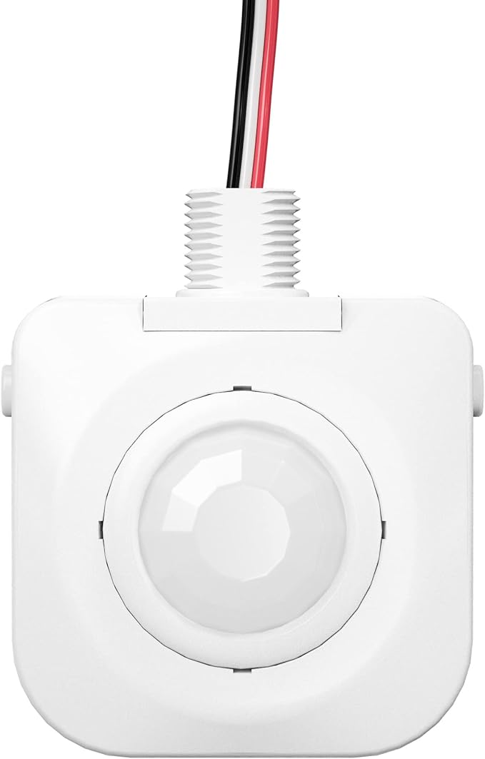 Ceiling Occupancy Motion Sensor, Passive Infrared Technology, High Bay Fixture Mount 360 Degree, Hard-Wired, 120-277 VAC, Commercial, Industrial Grade Occupancy Sensor