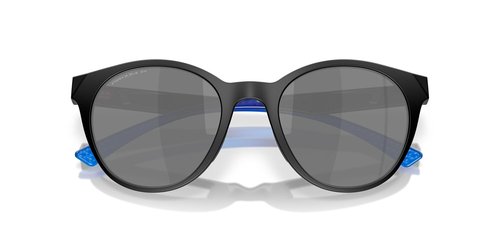Oakley Women's OO9474 Spindrift Round Sunglasses, Matte Black/Prizm Black Polarized, 52 mm