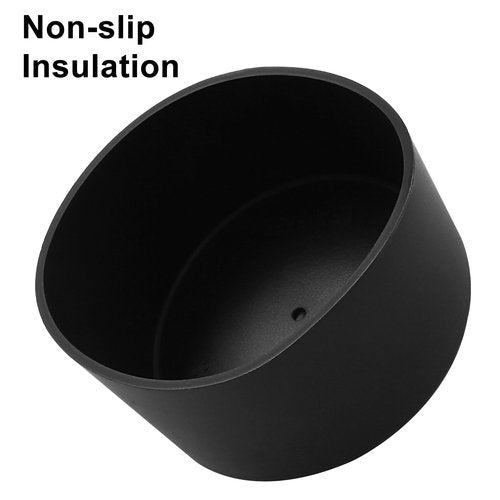 Coufce 2.8-3in Protective Silicone Boot Sleeve, Black Anti-Slip Bottom Cover for Hydroflask/Stanley/Simple Modern Cup