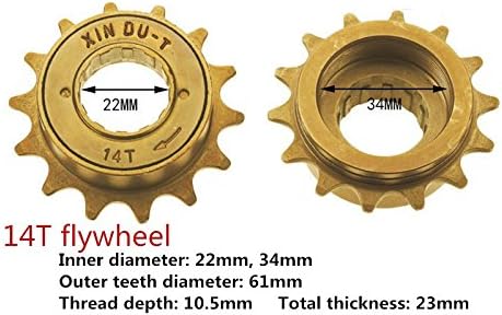SENQI Bike Freewheel Sprocket Gear Single Speed 12T 14T 16T and 3 Speed