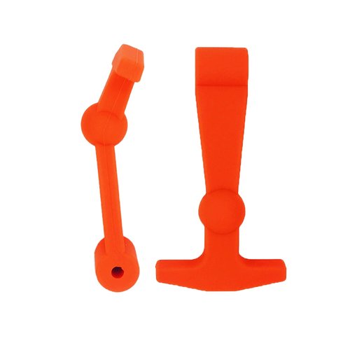 Nicoc 2 Pcs Cooler Latches Replacement for Rtic Yeti, Replacement Lid Latches Cooler Accessories Compatible with Yeti, Durable Easy to Install Cooler Replacement Parts (Orange)