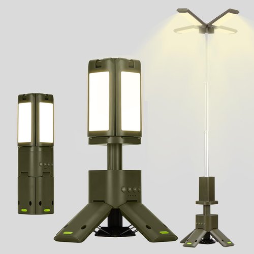 IPARTS EXPERT Telescopic Camping Lights Rechargeable 14000 mAh Rechargeable Magnetic Camping Lights,Telescopic Camping Lantern IPX5 Waterproof Flashlights, Outdoor Lights for Camping,Hiking