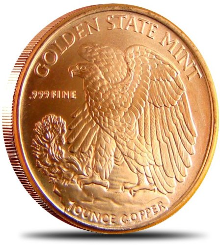 Walking Liberty 1 Avdp Ounce .999 Fine Copper