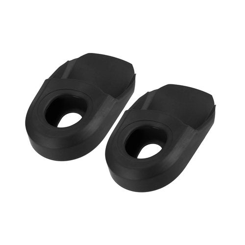 HEROFFIX 2pcs Soft Plastic Bicycle Cycling Crank Boot Protectors Mountain Bike Gel Sleeve Crank Arm Cover Protection Black Replace Parts