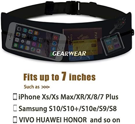 Running Phone Holder for Women and Men|Runner Running Belt Waist Band for Workout Fitness Walking Jogging Exercise Sport
