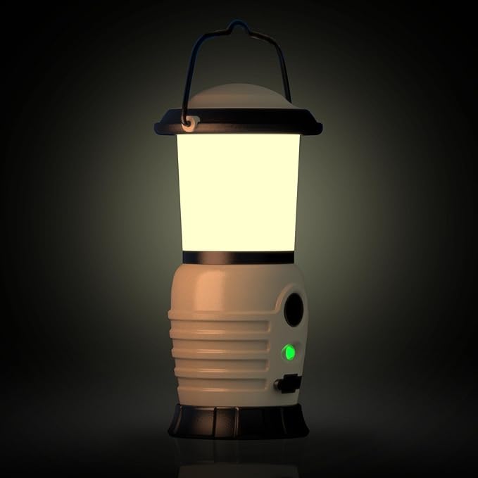 Camping Lantern Rechargeable, Portable LED Camping Lantern - 4000mAh Battery Powered Tent Light with 4 Modes for Indoor Outdoor Home Emergency Light Power Outages Hiking Fishing Picnicking