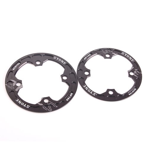 ACEOFFIX Stone Alloy MTB Bike Bash Chain Guard BCD 104mm 150mm 160mm BCD104 for XC AM FR DH Bicycle Chain Guard 30T - 36T (Black, 150mm)