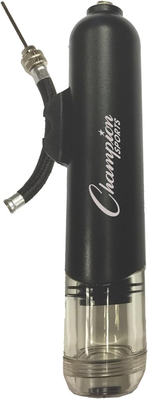 Champion Sports Dual Action Hand Air Pump, Small, Black