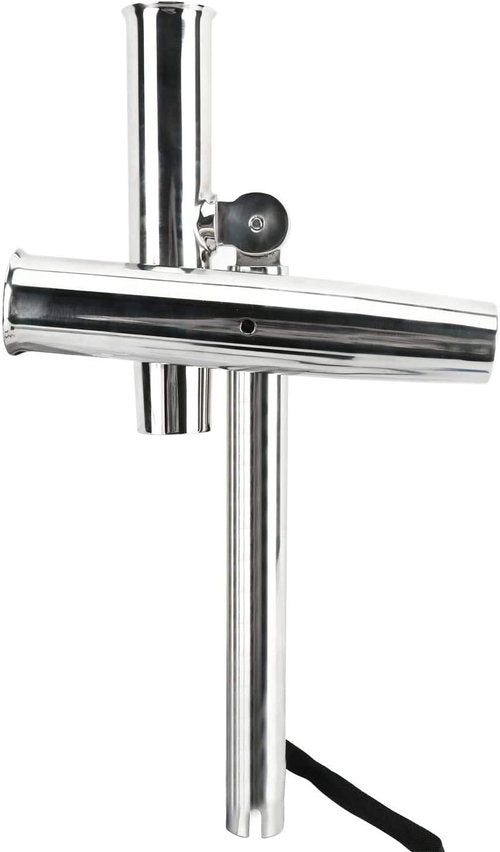 Amarine-made Silver Highly Polished Dual Adjustable Rod Holder , Double Angle Adjustable Rod Holder , Any Angle from Water