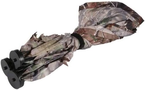 Ameristep Throwdown Ground 3D Leafy Die-Cut Camo Ultra-Compact Easy-Setup Three-Panel Low-Noise Run-and-Gun 2-Person Hunting Blind