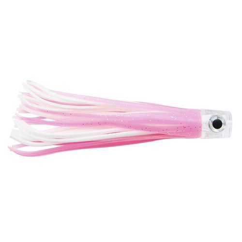 C&H, Lil Stubby Lure, Pink/White Skirt, Flat Head, 5.5 in / 14 cm
