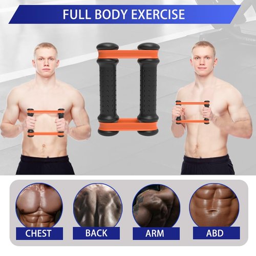 Rip Stick Efficient Upper Body Workout Equipment,Rip Muscle Workout Stick, Adjustable Resistance Bands with Wooden Handles, Portable Exercise Equipment, 8 Ripstick Bands