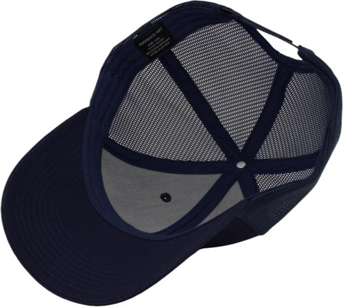 TSSGBL Plus Size XXL Snapback Trucker Hat Men's Deep Tall Extra Large Big Head Baseball Caps Adjustable Blank Mesh Back Ball Caps Navy Blue