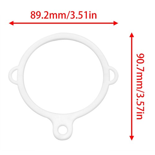 zutisay White 3 Hole Safety Ring Water Bottle Ring 3 Hole Safety Ring for Water Bottle Paracord Buckle Key (White) 4PCS