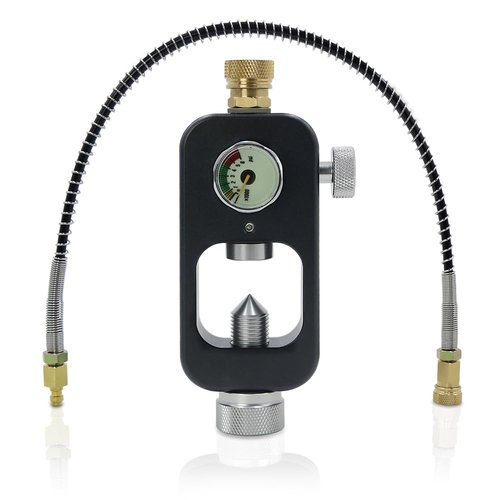 Wazusogok DIN Valve Scuba Adapter and PCP Paintball Fill Adapter,Paintball Scuba Fill Station,High Pressure Gas Cylinder Refill Tool,High Pressure 4500 PSIwith Air Hose