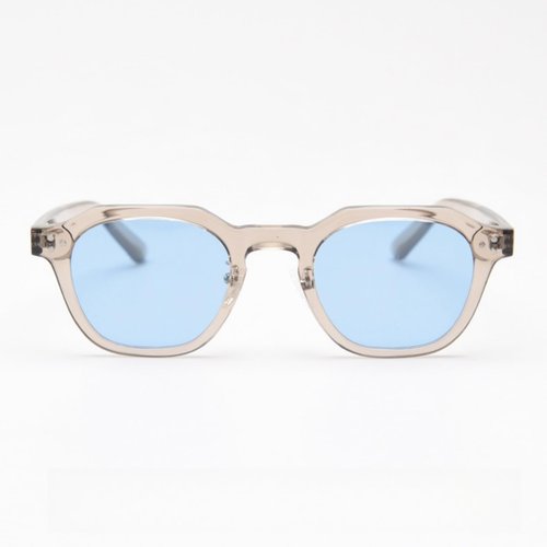 LOOKALEIDOSCOPE Casual Sports Polarized Sunglasses For Men Women Lightweight,TR90 Frame (Khaki gray-Blue)