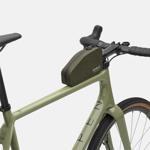 Brooks England Scape Top Tube Bag with Bolt, Cycling and Gravel Bag, Mud Green, One Size