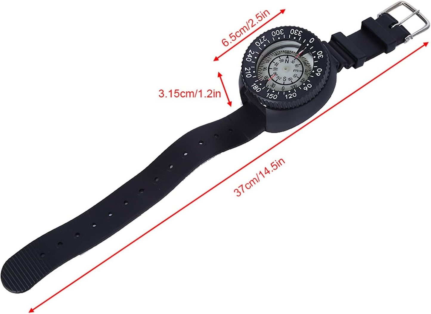 Waterproof Diving Wrist Compass for Scuba Divers - Durable Underwater Navigation Compass