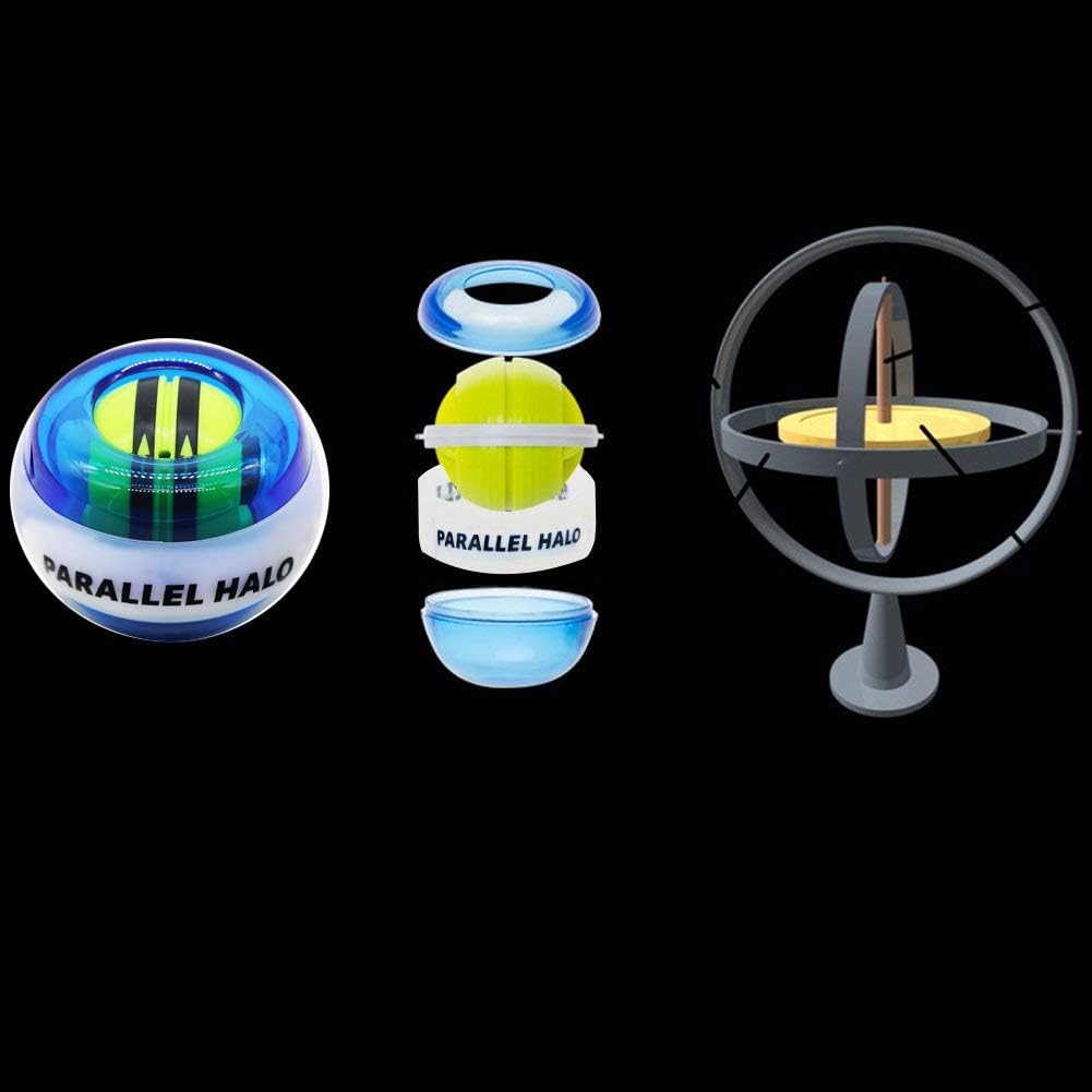 Power Wrist Ball AUTO Start Gyro Ball with LED Lights Forearm Exerciser Wrist Strengthener for Strengthening Muscle and Bones