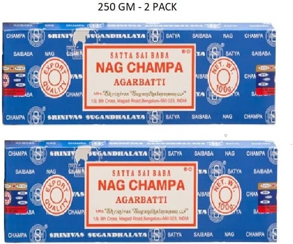 Satya Nag Champa 500g Bulk Incense Sticks for Outdoor Indoor Bedroom Worship Fragrance Stick for Positivity Meditation, Relaxation, Yoga, Healing (Approx 500 sticks)