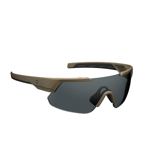 Magpul Defiant Tactical Glasses Sport Sunglasses for Men Polarized Rectangular, Flat Dark Earth, One Size