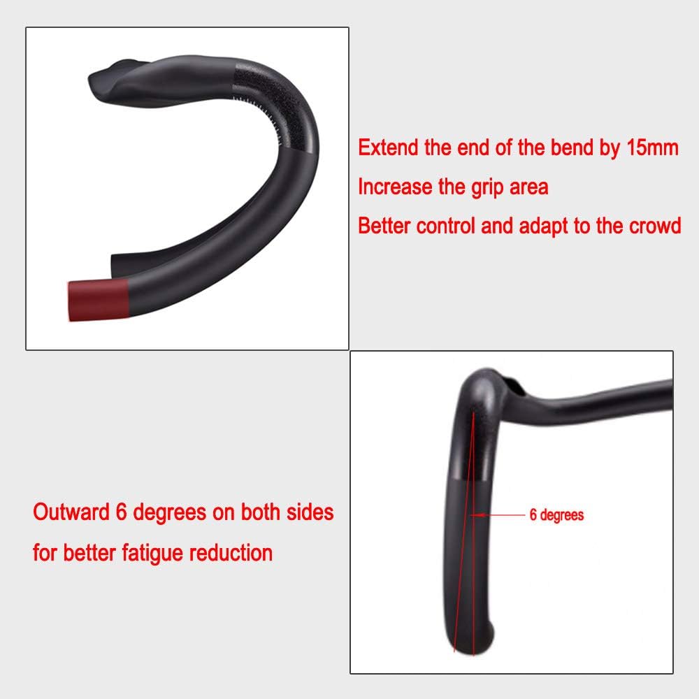 Road Handlebars Aero Handlebars for Road Bike Bars bike components & parts 31.8 Drop handlebars Carbon rxl sl carbon handle drop bar Handle Bar 440mm UD Matte Bicycle Handlebar