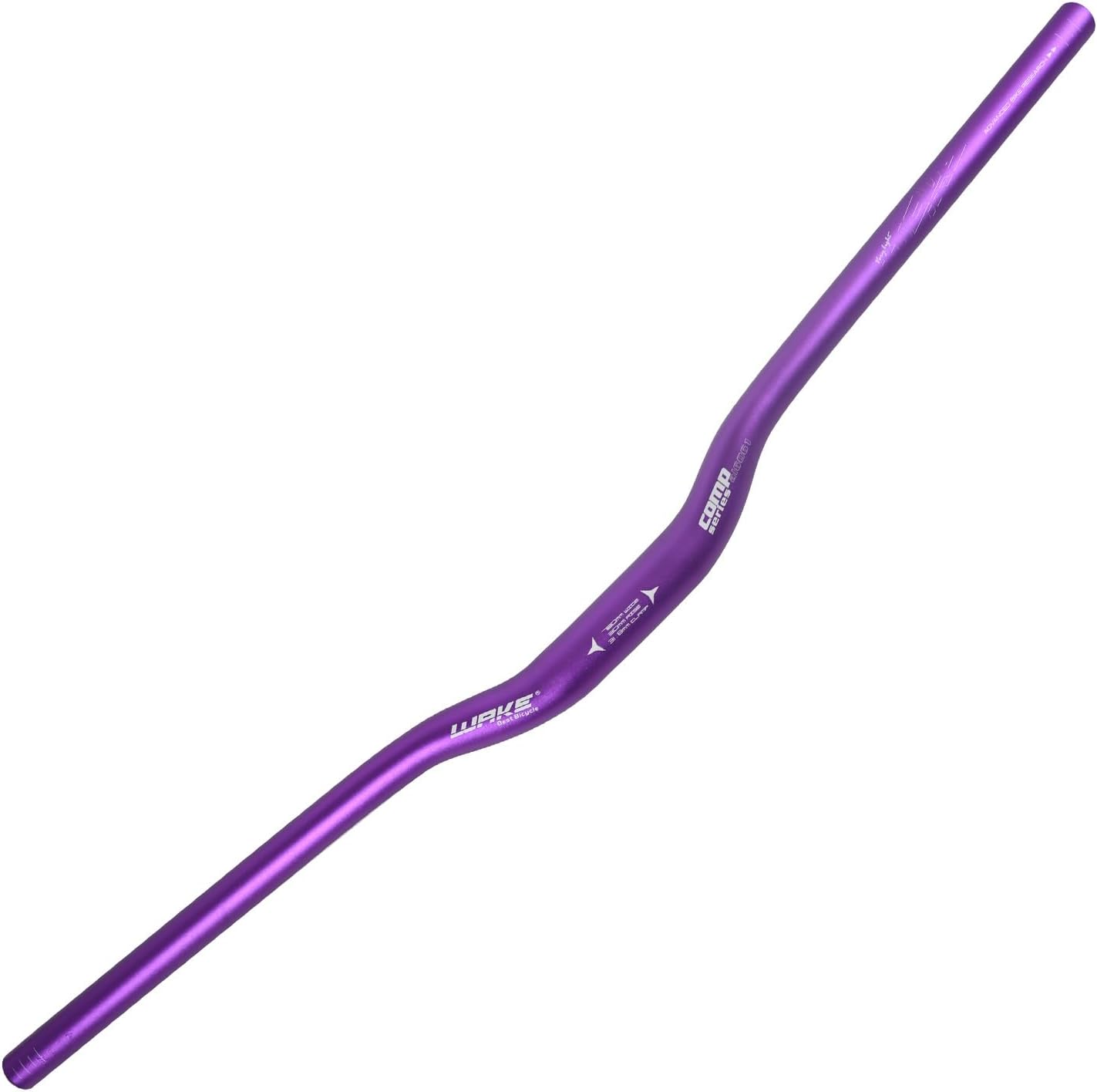 Wake Bicycle Handlebars 31.8 mm Mountain Bike Handlebar 720mm/780mm Aluminium Alloy MTB Handlebar Bicycle Riser Bars Extra Long Bicycle Handlebars for Downhill Cycling Racing