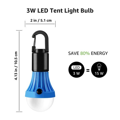 Lepro Bundle – 2 Items：2 Pack Solar Spot Lights Outdoor Waterproof & 4 Pack LED Camping Lantern