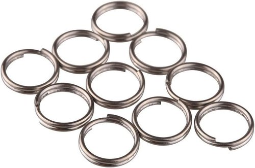 10pcs/Lots Titanium Small Split Rings Ti Micro Split Key Ring Keychain EDC Keyring (12mm)