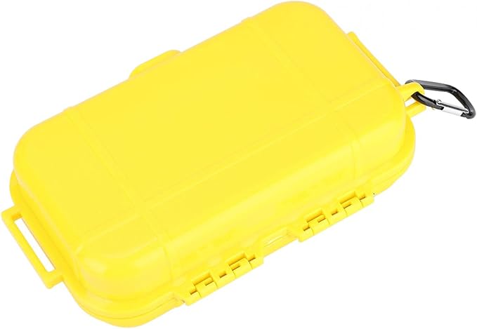 Small Waterproof Storage Case Shockproof Airtight Survival Box Storage Container Case Portable Airtight Carry Box Black Dry Storage Box