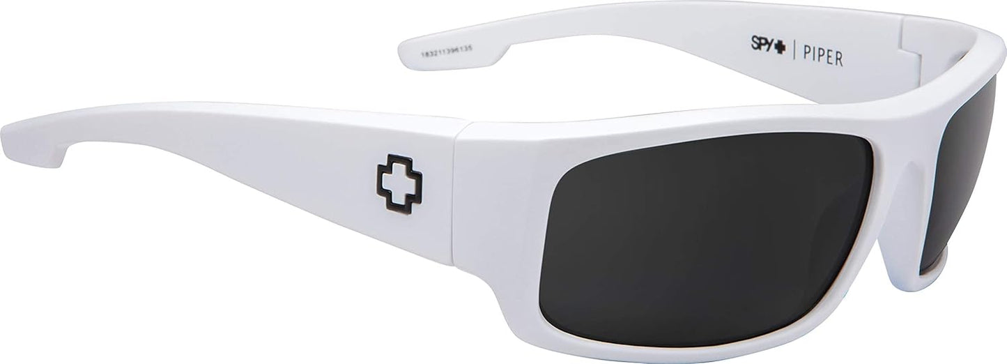 SPY Optic Piper, Rectangular Wrap Sunglasses, Color and Contrast Enhancing Lenses
