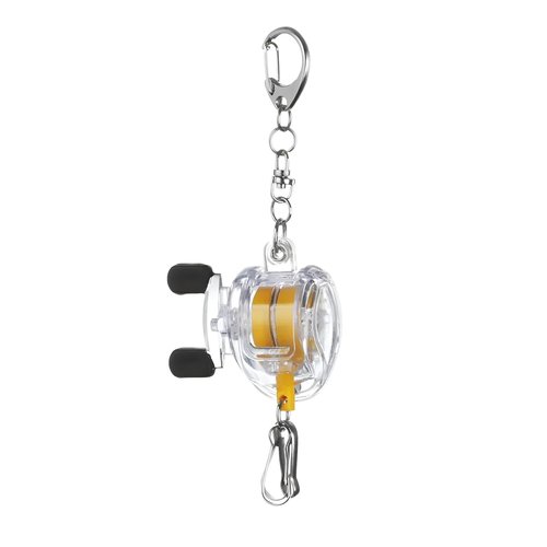 Ximimark 1 pcs Compact Retractable Fishing Reel Keychain – Durable, Portable Key Holder & Stylish Angler’s Accessory