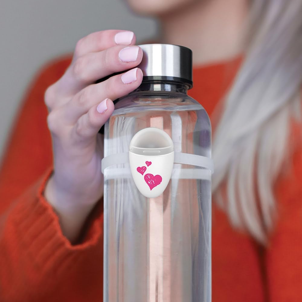 ULLA Drink Water Reminder, Smart Light for Water Bottle, Fits Most Bottles, Lights Up when Time to Drink, Hidrate Smart Water Bottle Reminder to Drink, Smart Hydration Reminder, Water Tracker - CACTUS